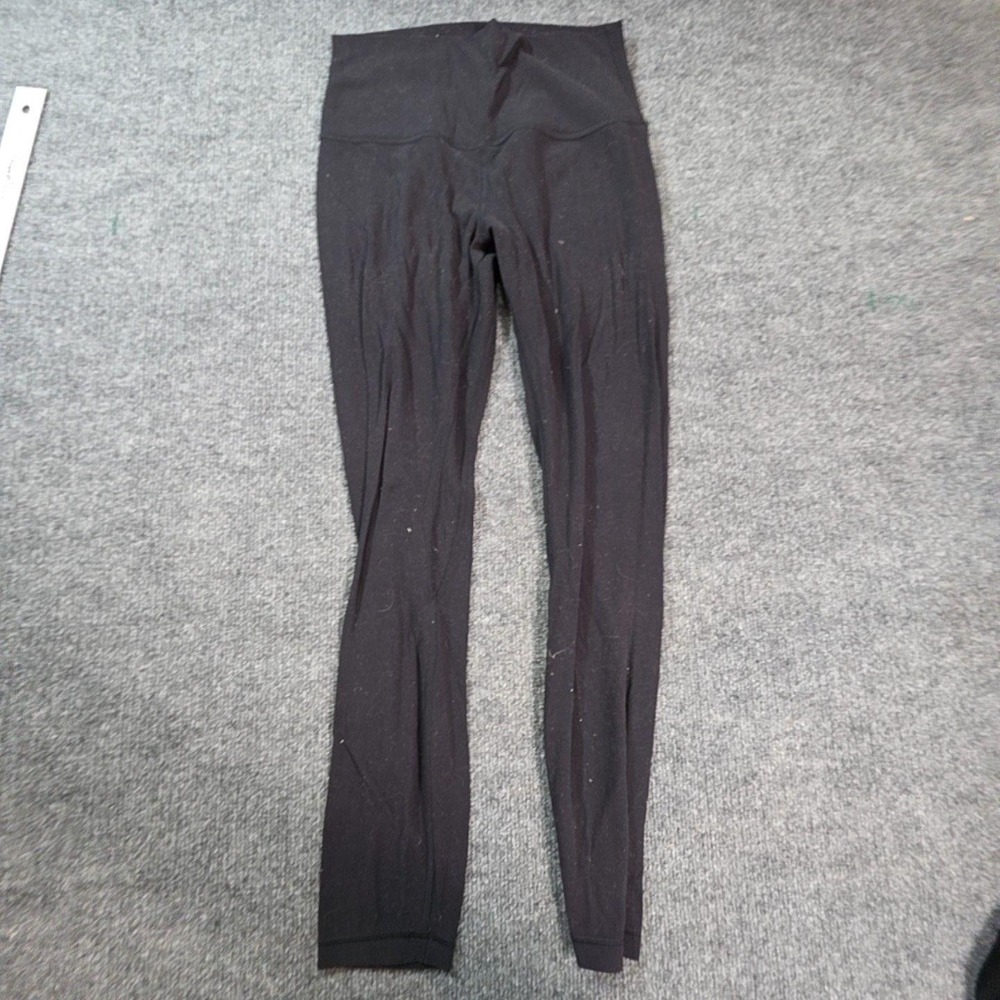 Lululemon Leggings Womens Small Black High Rise Ankle Yoga Running Gym Athletic